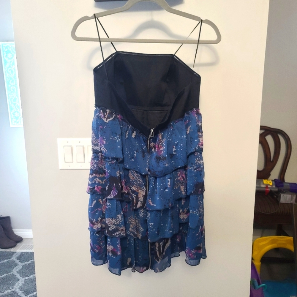 Guess Strapless Ruffle Dress - Picture 3 of 5